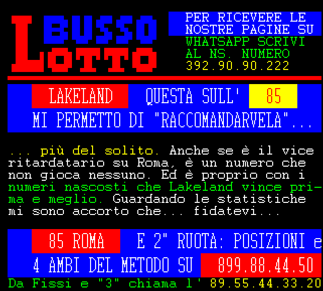 DATO TELEVIDEO SCARICA
